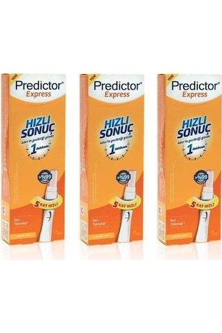 Predictor Express Hızlı Sonuç Gebelik Testi 1 Test x 3 Paket