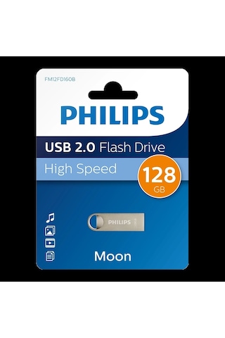 Phılıps 128gb Usb 2.0 25/10mb/s Fm12fd160b/00