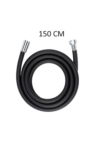 Siyah Pvc Duş Hortumu 150 Cm