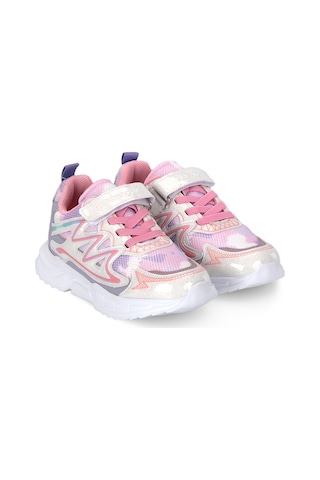 Slazenger Kyrıe New F Kız Çocuk Beyaz / Pembe Günlük Spor Ayakkabısı Beyaz - Pembe