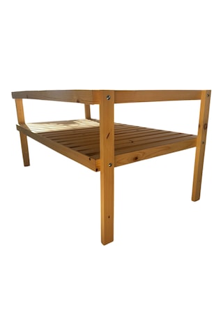 Doğal Çam Ağacı Orta Sehpa Ahşap