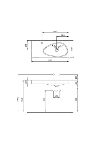 Bocchi Etna Etajerli Lavabo 90 Cm Buz Mavisi - 1115-029-0126 Mavi