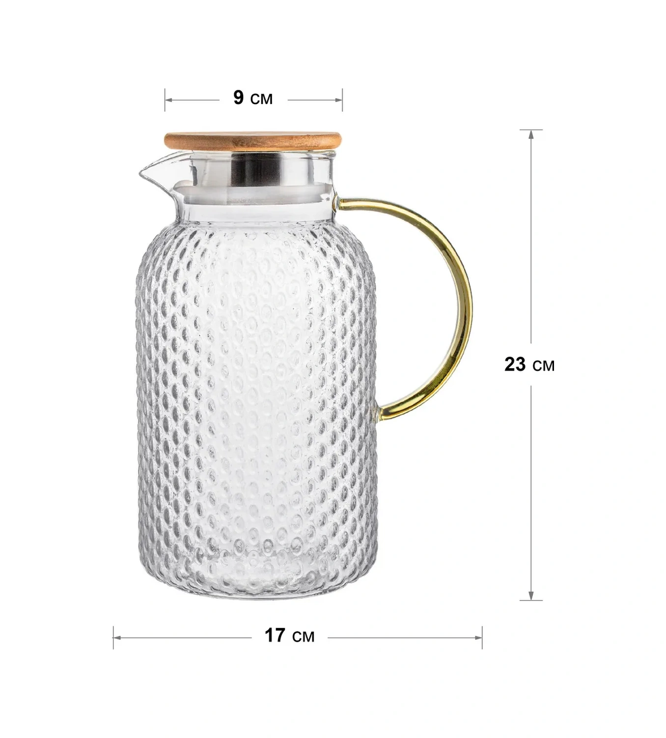 Allbest Cam Sütun Süzgeçli Demlik, 1800 Ml 358024866