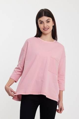 Alexandergardi Alexandergardı Cep Detaylı Sweatshırt B24-00195 Pembe