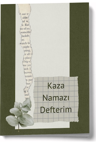 1 Yıllık Kaza Namazı Defterim - Haki Çok Renkli