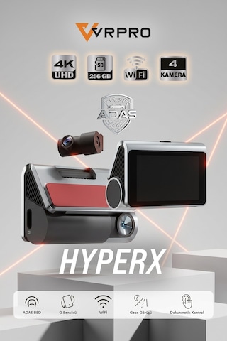 Araç Kayıt Kamerası Hyperx 2 Kameralı