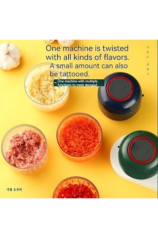 Dancemonkey Yeşil Sarımsak Ve Patates Ezici - Şarjlı Versiyon/ Yeşil