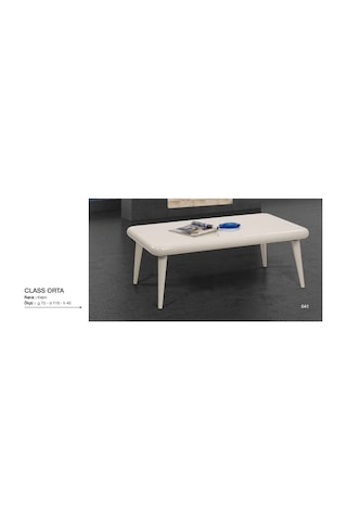 Orta Sehpa Osm Class Model Orta Sehpa Parlak Krem Kayın Torna As