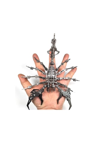 3d Metal Akrep Modeli Mekanik Tasarım, Premium Masaüstü Dekor & Koleksiyon Figürü