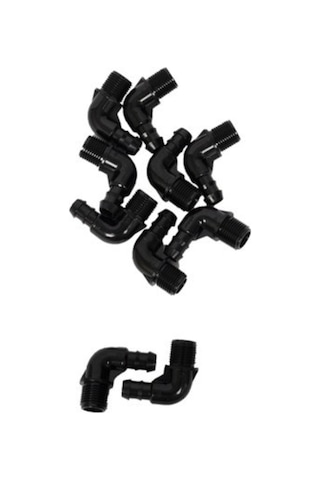 Damlama Sulama Pipo Erkek Dirsek 16X1/2" 10 Adet