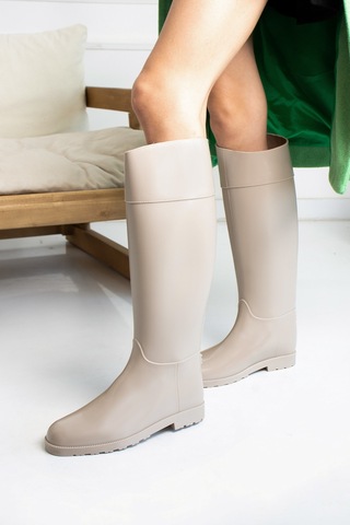 Wolk Shoes Kadın Yağmur Çizmesi Su Almaz Bej Renk Bej - 300256697 Bej