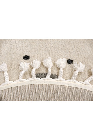 Dolce Vita Halı Kids 476 Bear Yuvarlak Halı Gri