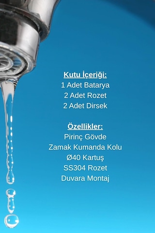 İtimat Costa 621 Mix Banyo Bataryası Gri