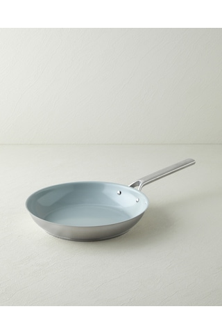 Hecha Çelik + Cerawell Tava 28x5 Cm Silver Gümüş