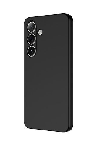 Adige Samsung Galaxy A36 Uyumlu Kılıf Lansman İçi Kadife Silikon Siyah + Ekran Koruyucu