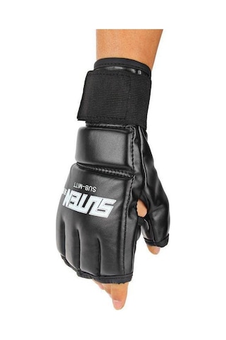 Projektör Mma Muay Thai Eğitimi Boks Torbası Eldiveni Boks Eldiveni Spor Salonu Siyah