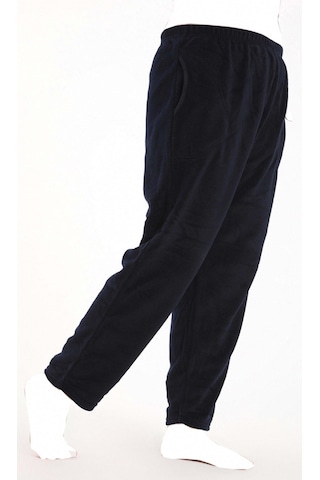 Lüx Polar Cepli Kışlık Kadın Pijama Altı Ra1 Siyah