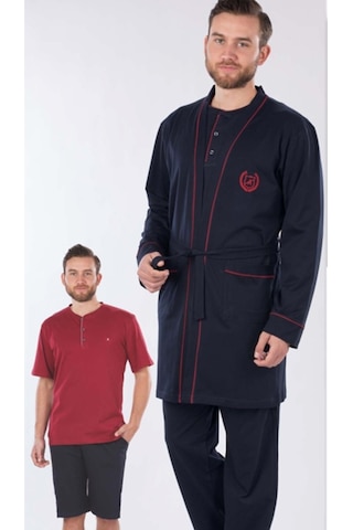 Ancelo Erkek Röpteşambır Damat Seti Koton 5'Li 6610