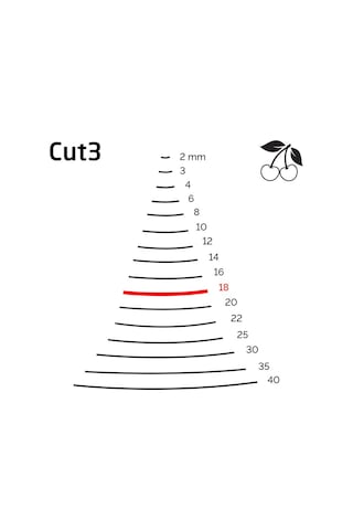 Kirschen 3103018 Düz Oluklu Ağız Oyma Iskarpela Cut3 - 18mm