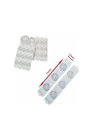 Şanled 3 Ledli Parmak Led Modül 1.5w 2835 Smd Mercekli Beyaz 20' Li