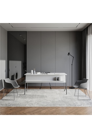Ella Ofis Masası 150cm Beyaz