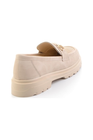 Bambi Bej Kadın Loafer Ayakkabı K01536103737 Bej
