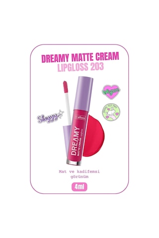 Callista Dreamy Matte Cream Lipgloss Mat Görünümlü Dudak Parlatıcısı - 203 What A Cutie - Pembe