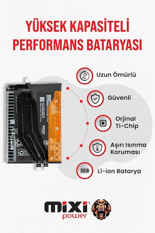 Xiaomi Poco F4 Gt / Redmi K50 G / K50 Uyumlu Tam Kapasite Batarya 1 Yı