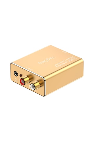 Veggieg Koaksiyel Toslink Optik Dijital To 3.5mm Rca Analog Ses Çevirici Adaptör