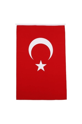 Türk Bayrağı Alpaka Kumaş 100x150cm. Kırmızı / 100 X 150 Cm