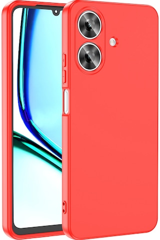 Zore Realme Note 60 Kılıf Mara Lansman Kapak - Kırmızı Kirmizi