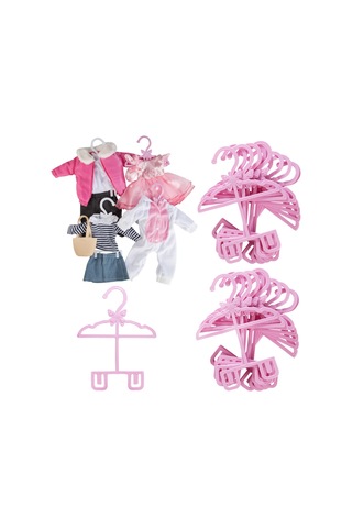 Dress Along Dolly Sku:smgstkeaca8fedaf Oyuncak Bebek Tam Kıyafet Elbise Askısı 45,72 Cm Bebekler İçin - 24pk - Benzersiz Tasarım Elbiseler, Pantolon, Gömlek, Etek Ve Aksesuarlar Dahil Üst Ve Altınızı Bir Kez Tutar Pembe Sku: Smgstkeaca8 0