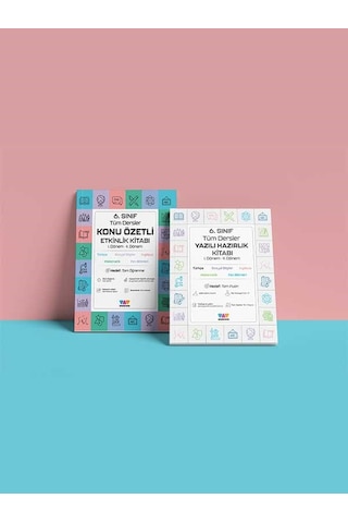 6. Sınıf Tüm Dersler Konu Özetli Yazılı Hazırlık Seti 1 Ve 2. Dönem