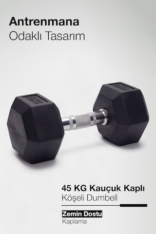 Çelik Ağırlık, Metal Tutma Yerlerine Sahip Tekli Dambıl-kdb 45 Kg Tekli