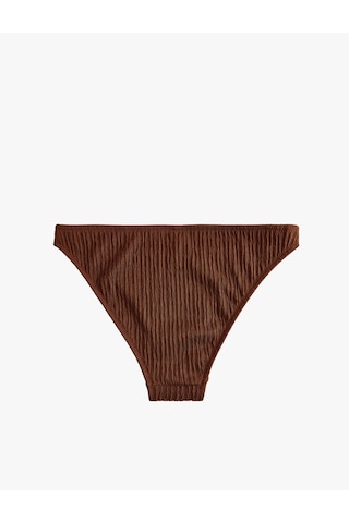 Koton Parlak Dokulu Bikini Altı Kahverengi 6sak00168mm Kahve