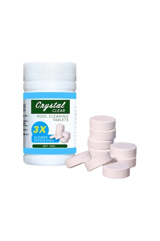 Hfambition Halka Suyu Temizleyici Tabletler 100 Adet - Alg Kontrolü, Saf Su, Güneş Işığına Dayanıklı - 1 Haftada Kristal Şeffaf Havuz