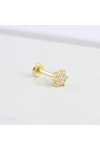 Glorria Altın Yonca Tragus Piercing 30008656