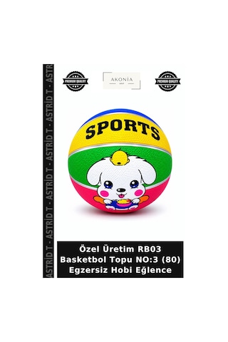 Özel Üretim Rb03 Basketbol Topu No:3 80 Egzersiz Hobi Eğlence