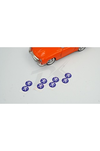 Peugeot Logo Jant Torpido Direksiyon 12Mm Damla Sticker Logo Seti
