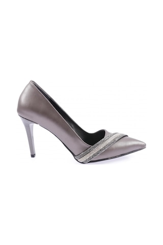 Dgn Ysf-05-23y Kadin Silver Taşli Bantli Abiye Ayakkabi YSF-05-1563-R1385 Platin