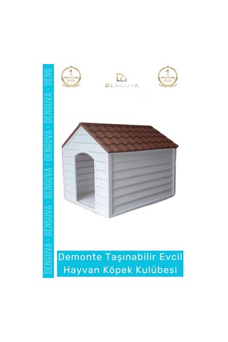 Köpekkulübesi Bahçe Tipi Demonte Kolay Kurulum Sağlıklı Polipreplen Yazlık Evcil Hayvan Köpek Kulüb
