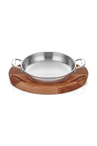 Elit Mm Çelik Yumurta Sahanı 16 Cm +nihale Gri