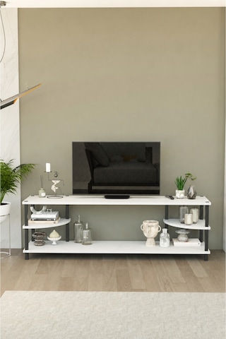 Neoline 150 Cm Tv Ünitesi Modern Tv Sehpası - Beyaz Beyaz