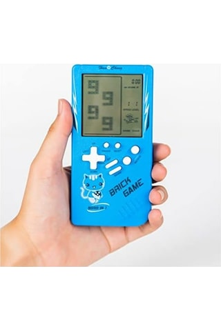 Tetris Oyun Konsolu 23 Bulmaca Oyunu Bataryalı 3.5 Inç Lcd Mini Taşınabilir Atari