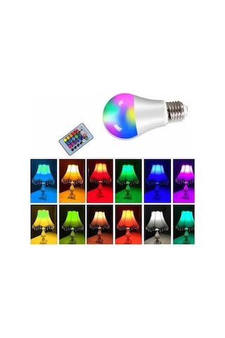 Ambiyans Aydınlatma Rgb Led Lamba Kumandalı Renk Değiştirebilen Çok Renkli 98587645