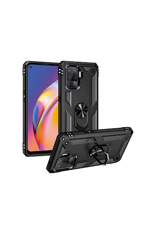 Oppo Reno 5 Lite Kilif Zirhli Standli Miknatisli Tank Kapak 463554235