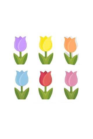 Monyee Ahşap Zambak Dekoratif Çiçekler Seti 6 Renkli - Ev Dekorasyonu, Mutfak, Odalar İçin, Anneler Günü Hediyesi