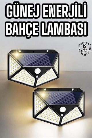 Bahçe Havuz Güneş Enerjili Solar Işıklandırma Sensörlü Bahçe Aydınlatma Rekli
