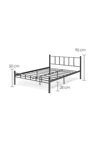 Evger Metal Karyola, K90 Siyah 120x200 Diğer