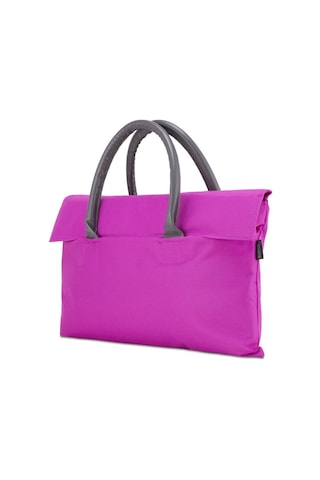 Classone Byn-el009 Wtxpro Su Geçirmez Kumaş 13-14 İnch Bayan Laptop, Notebook, Apple Uyumlu MacBook Air El Çantası- Tote Bag- Fuşya